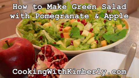 How to Make Green Salad with Pomegranate & Apple: Made in...