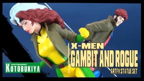 Kotobukiya X-Men '92 Gambit & Rogue ArtFX+ Statue Two-Pac...