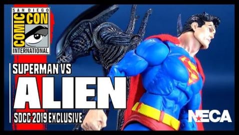 NECA Toys Superman Vs Alien SDCC 2019 Exclusive Figure Se...