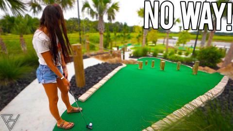 This Has Never Happened At A Mini Golf Course Before! - L...