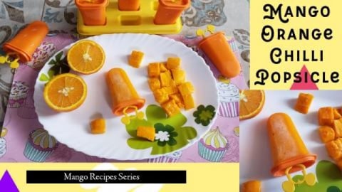 Mango Orange Chilli Popsicle Recipe