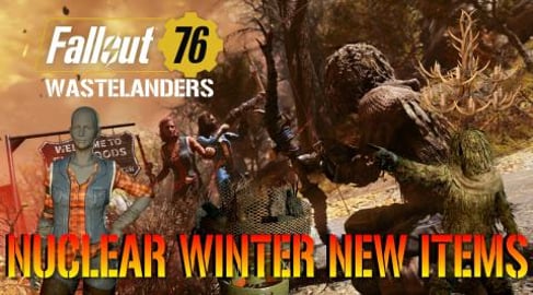 Fallout 76 Wastelanders: NUCLEAR WINTER | NEW CAMP ITEMS!...