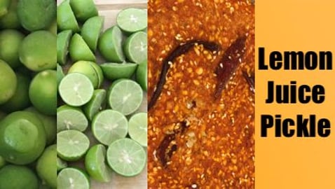 Lemon Juice Pickle || Vitamin 'C' taking method || By BB ...