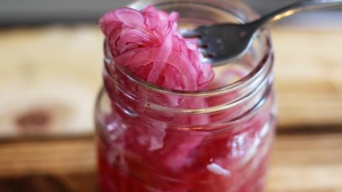 Pickled Red Onions | It's Only Food with Chef John Politt...