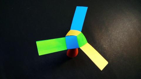 3 BLADE FAN | ORIGAMI FAN | PAPER FAN | Origami tutorial