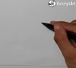Draw grafity letter A