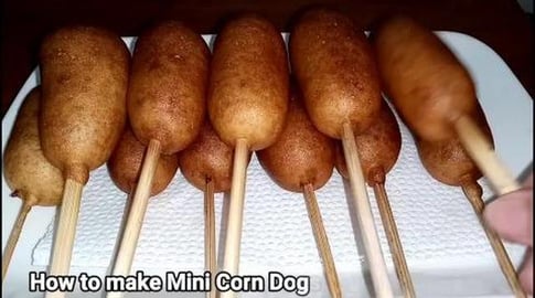 MINI CORN DOGS USING HOTCAKE MIX _ Pinoy Recipe | Taste B...