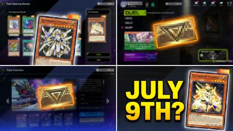 Yu-Gi-Oh! Master Duel opening July 9th Selection Pack Tic...