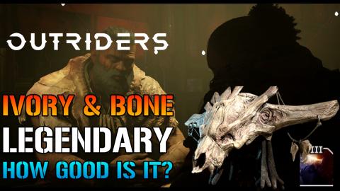 Outriders: IVORY & BONE Legendary Helmet & Rank 3 Mod KIN...
