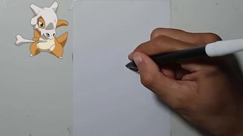 Drawing Pokemon CUBONE