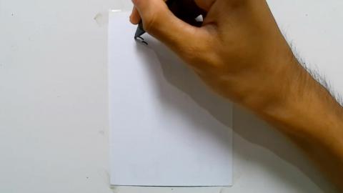 Drawing walking zombie character graffiti