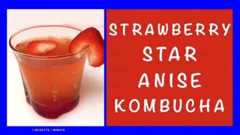 Strawberry Star Anise Kombucha / Healthy, Sparkling & Ref...