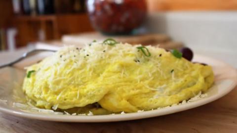 How to Make a Mushroom Cheese Omelet  | It's Only Food wi...