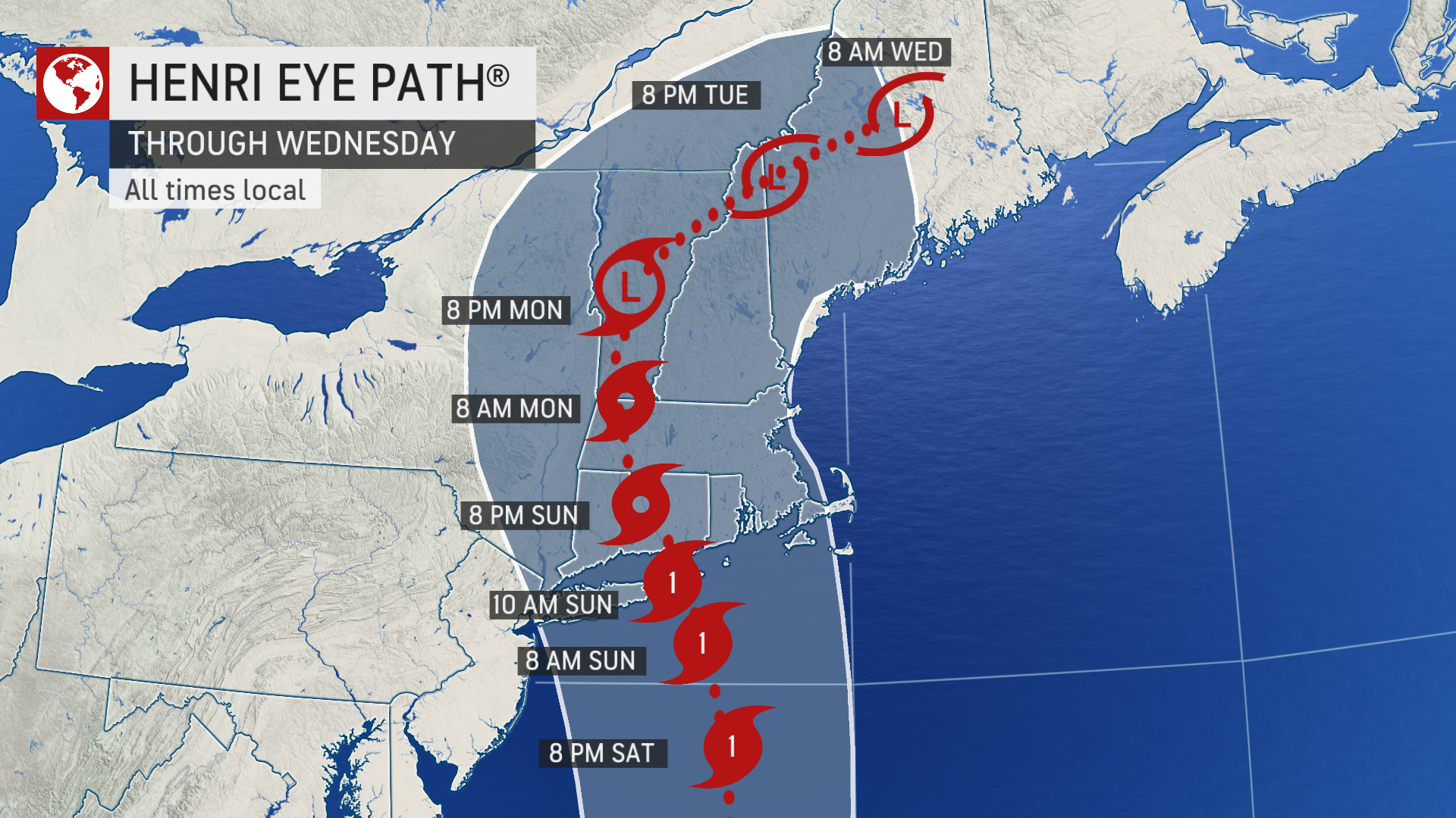 Henri to take aim at the Hamptons as a hurricane