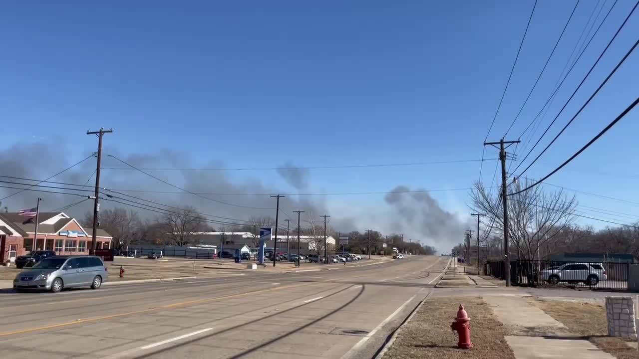 Large Grass Fire Burns In Tarrant County Near Kennedale TX | Fort Worth ...