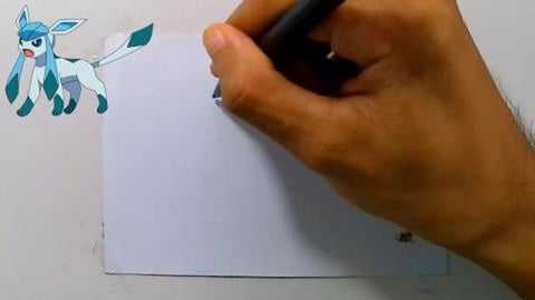 Drawing pokemon glaceon