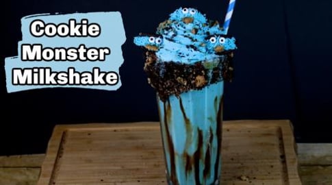 Cookie Monster Milkshake | How to Make a Cookie Monster M...
