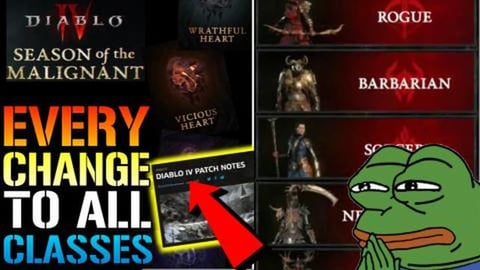Diablo 4: ALL Class CHANGES After Update 1.1.0! NERFS, BU...