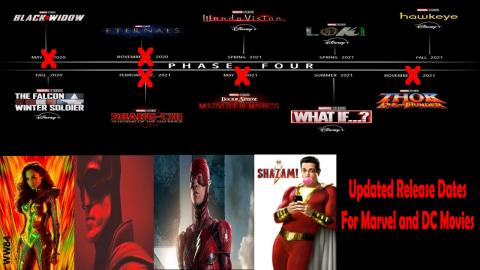 Updated Release Dates For Marvel and DC Movies
