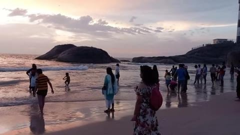 Colorful Sky During Sunset At Kapu Beach - Udupi | Karnat...
