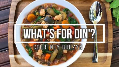 Slow Cooker Vegetable Minestrone Soup