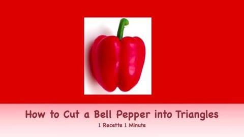 Cutting Skills: How to Cut a Pepper into Triangles (short...