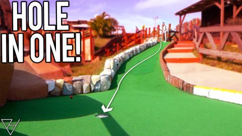 So Many Lucky Putts and Mini Golf Hole In Ones! - Part 1