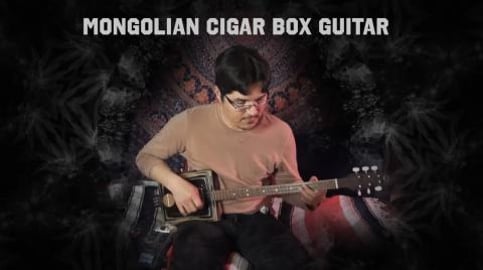 Cigar Box Guitar in Mongolian Tuning