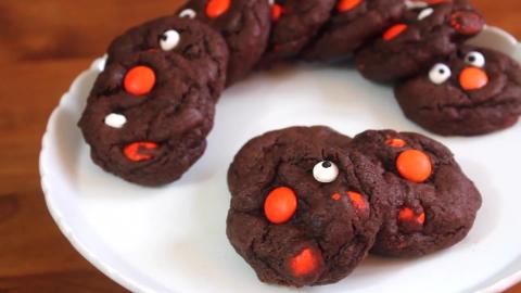 Dark Chocolate Halloween Cookies 