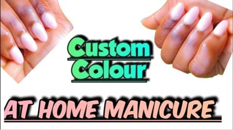 Custom Nail Colour, Homemade Gel Manicure.