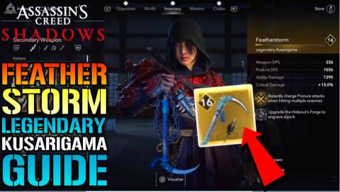 Assassin's Creed Shadows: "Featherstorm" legendary Kusari...