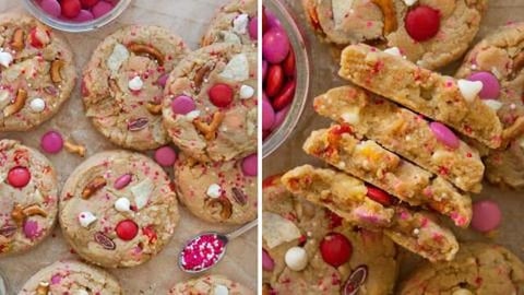 Valentine's Day Kitchen Sink Cookies