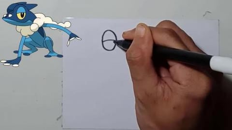 Drawing Pokemon FROGADIER Shorts