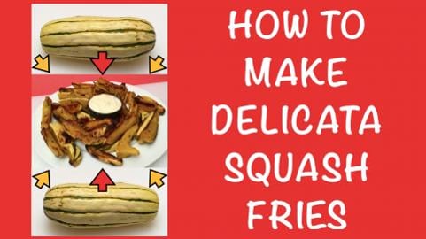 How to Make Rosemary & Garlic Delicata Squash Fries / Eas...