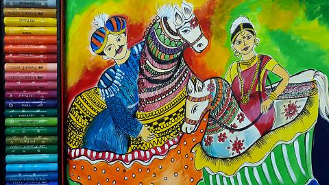 Kachhi Ghodi Dance | Sumana's Artwork
