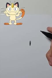 Drawing Pokemon MEOWTH