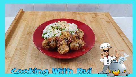 Fried Chicken Drumsticks With Bacon And Lemon