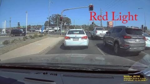 Red light runner and off to get doggy food