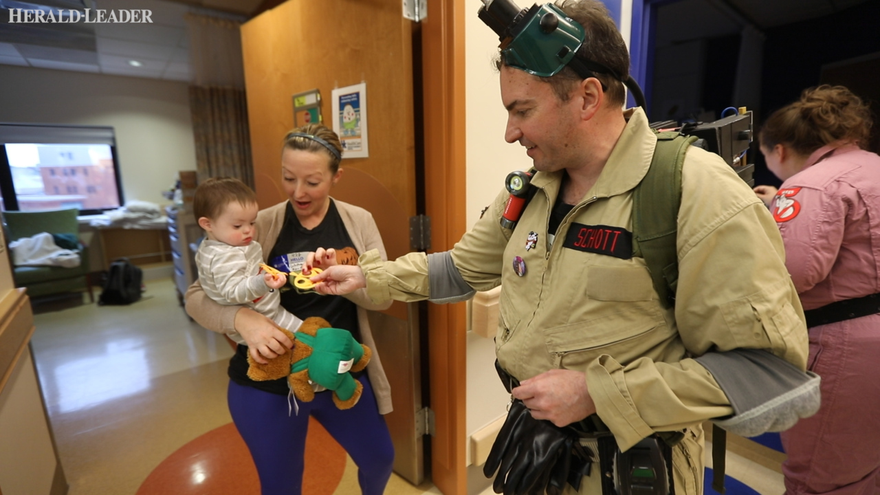 UK Children's Hospital hosts reverse trickortreating Lexington