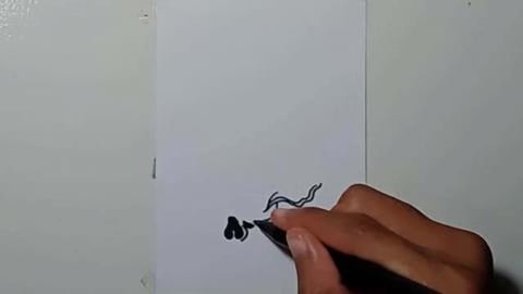 Drawing Graffity Character flaming skull shorts