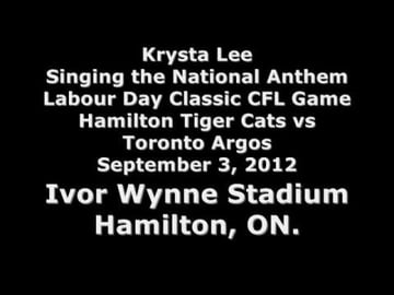 Krysta Lee - CFL National Anthem 