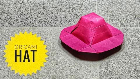 Origami Hat _ Fedora Hat