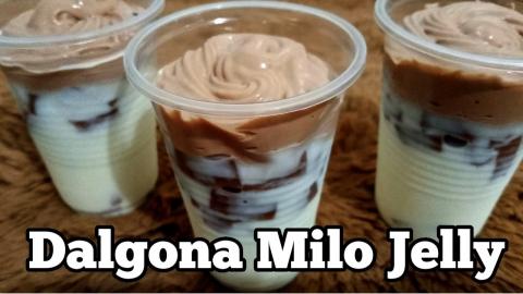 DALGONA MILO JELLY | How to make Dalgona Choco Jelly | Ta...