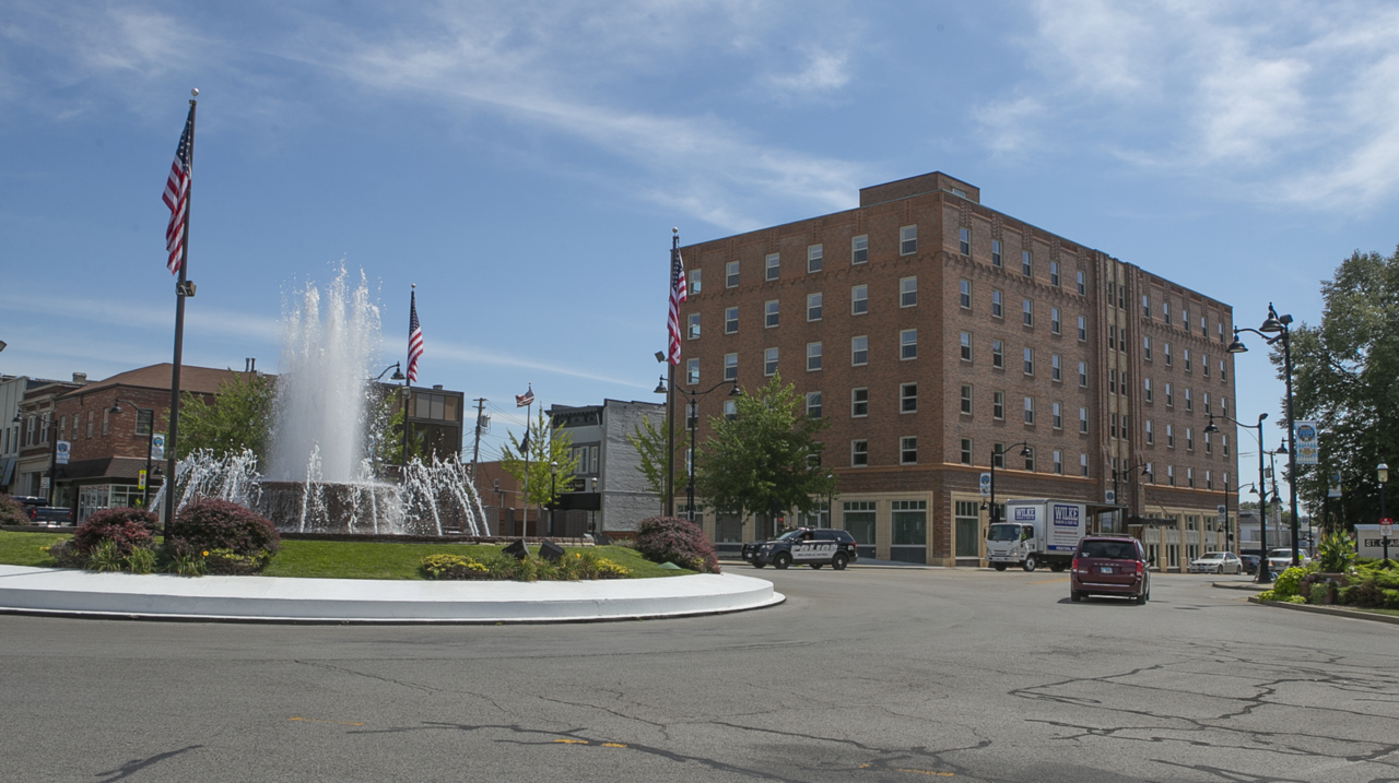 Historic hotel now senior apartments in Belleville Illinois