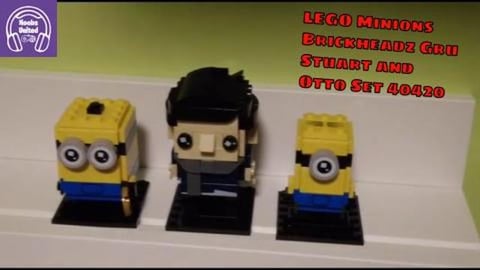 LEGO Minions Brickheadz Gru, Stuart and Otto Set 40420