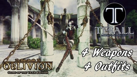 TESAll RU - 4 Weapons - 4 Outfits - TES IV: Oblivion
