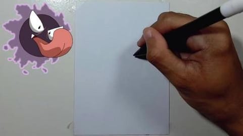 Drawing Pokemon GASTLY