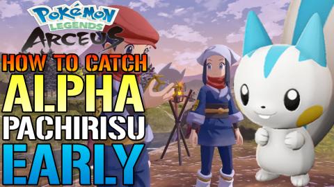 Pokemon Legends Arceus: How To Catch ALPHA PACHIRISU! Ear...