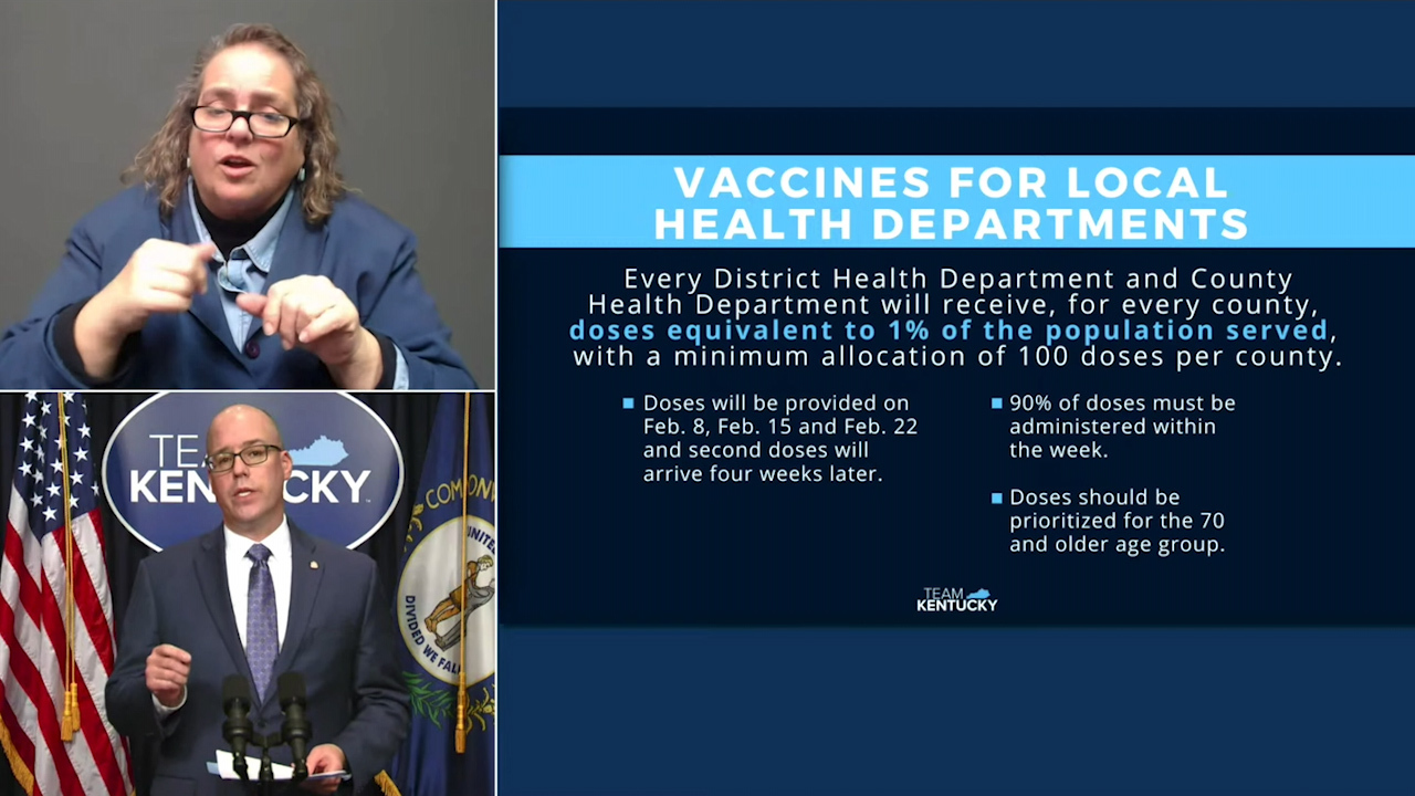 Each KY health dept to receive at least 100 doses Lexington Herald Leader