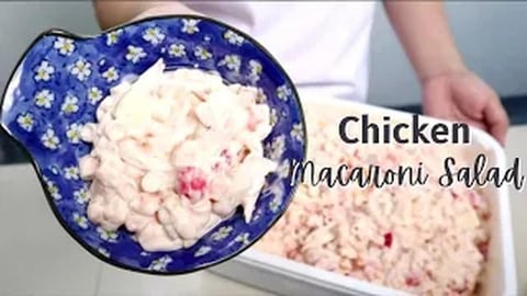 Chicken Macaroni Salad (Holiday Recipe Idea) _ Pinoy Food...